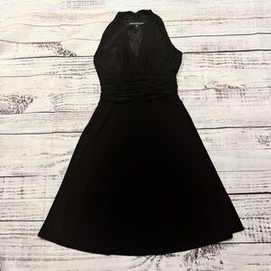 Elegant Black Halter Dress